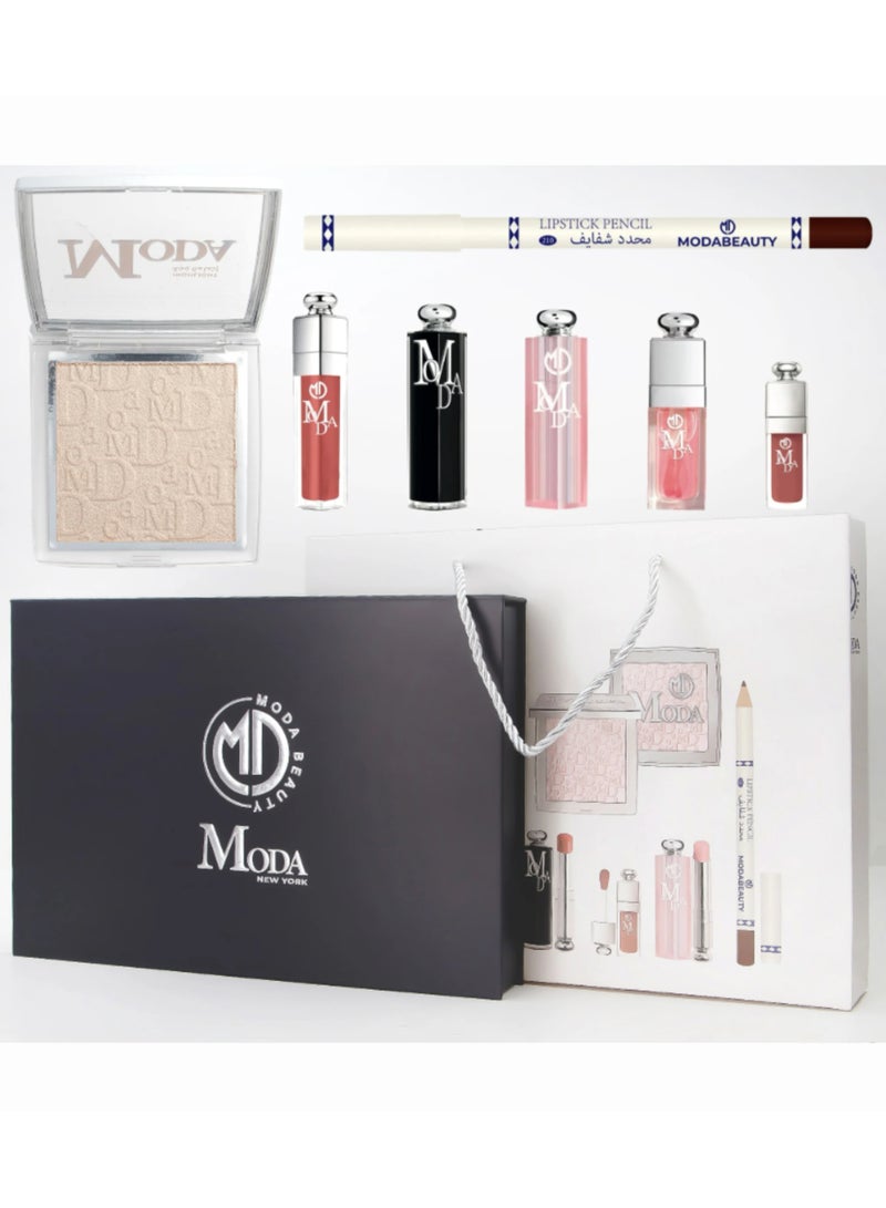 MODA BEAUTY Mini Moda Box – Complete Luxury Makeup Set (7 Pieces) - Image 3